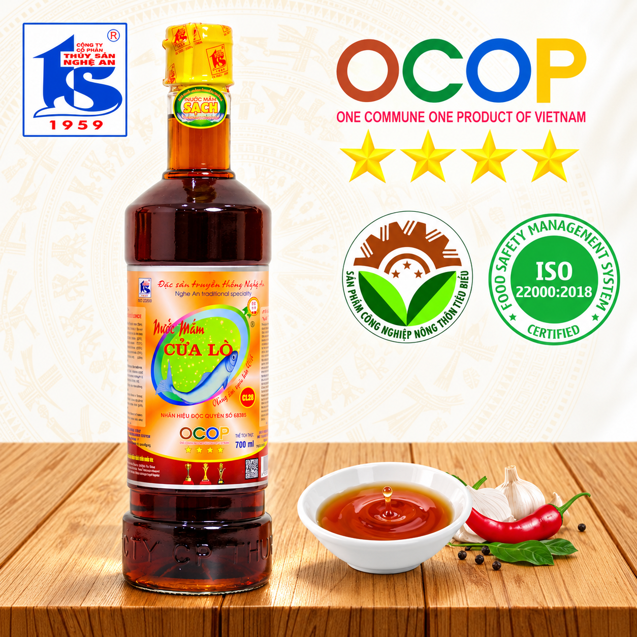 Nước mắm Cửa Lò CL28 - 700 ml